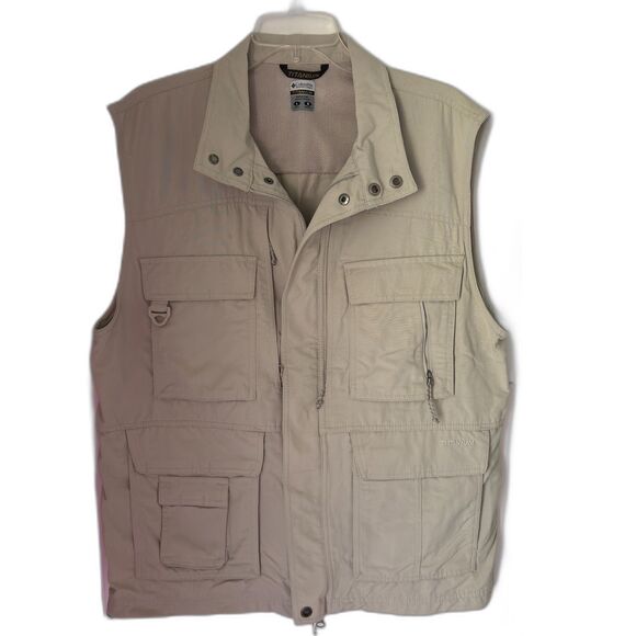 Columbia Sportswear TITANIUM Omni Dry Men's Size Large Fishing Vest/ Jacket - Picture 1 of 9